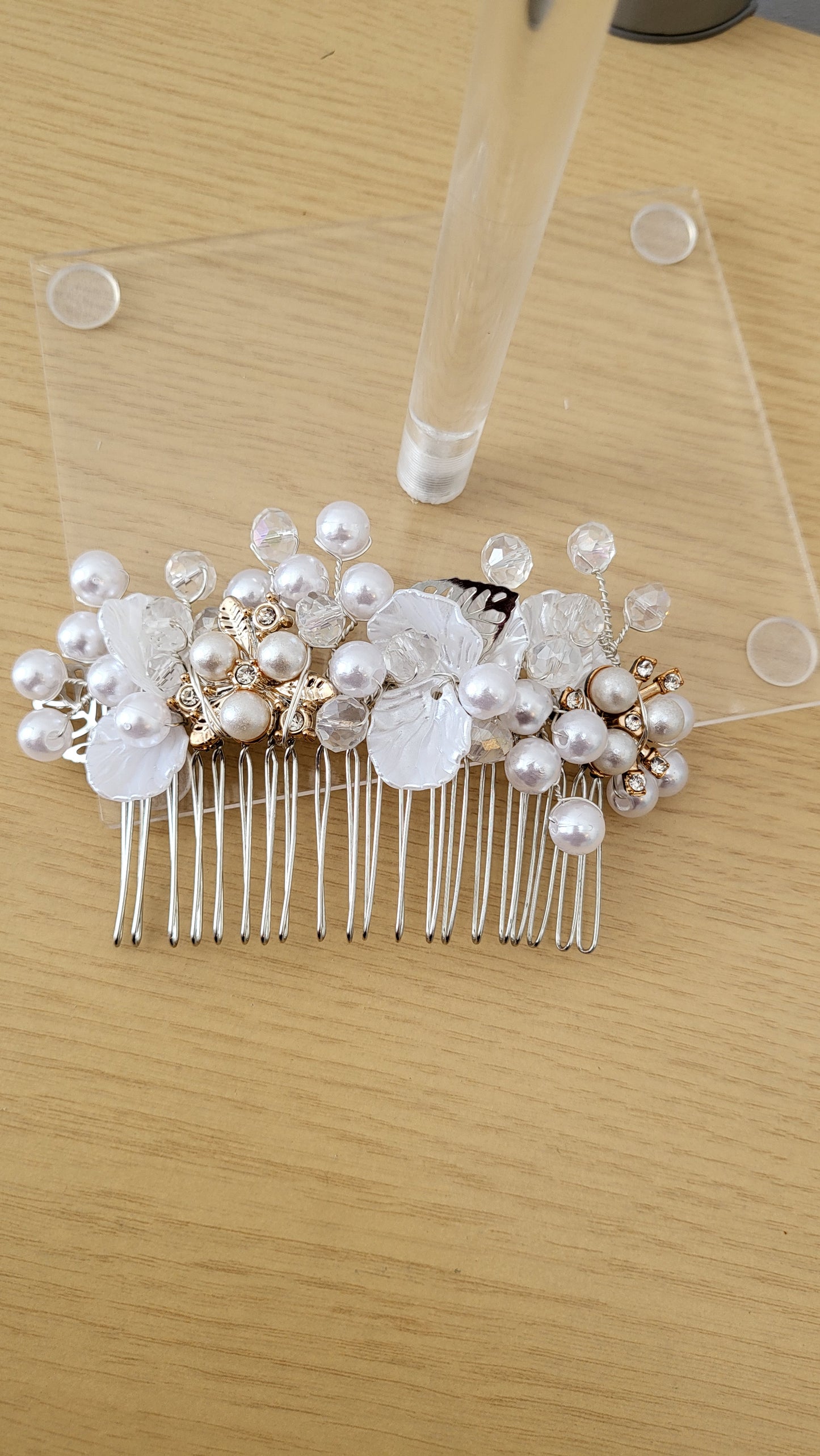 Embellished bridal comb
