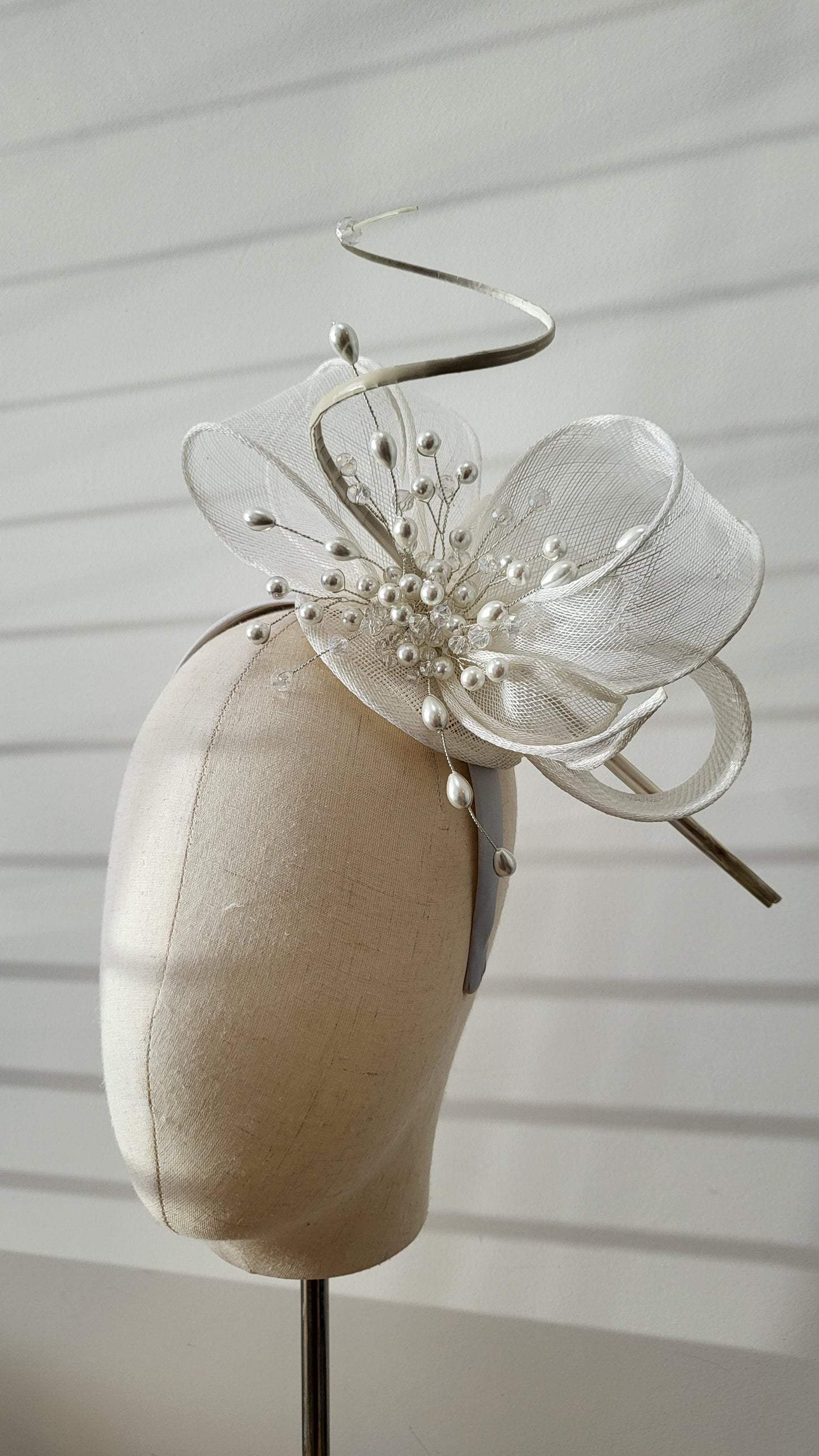 All white headpiece