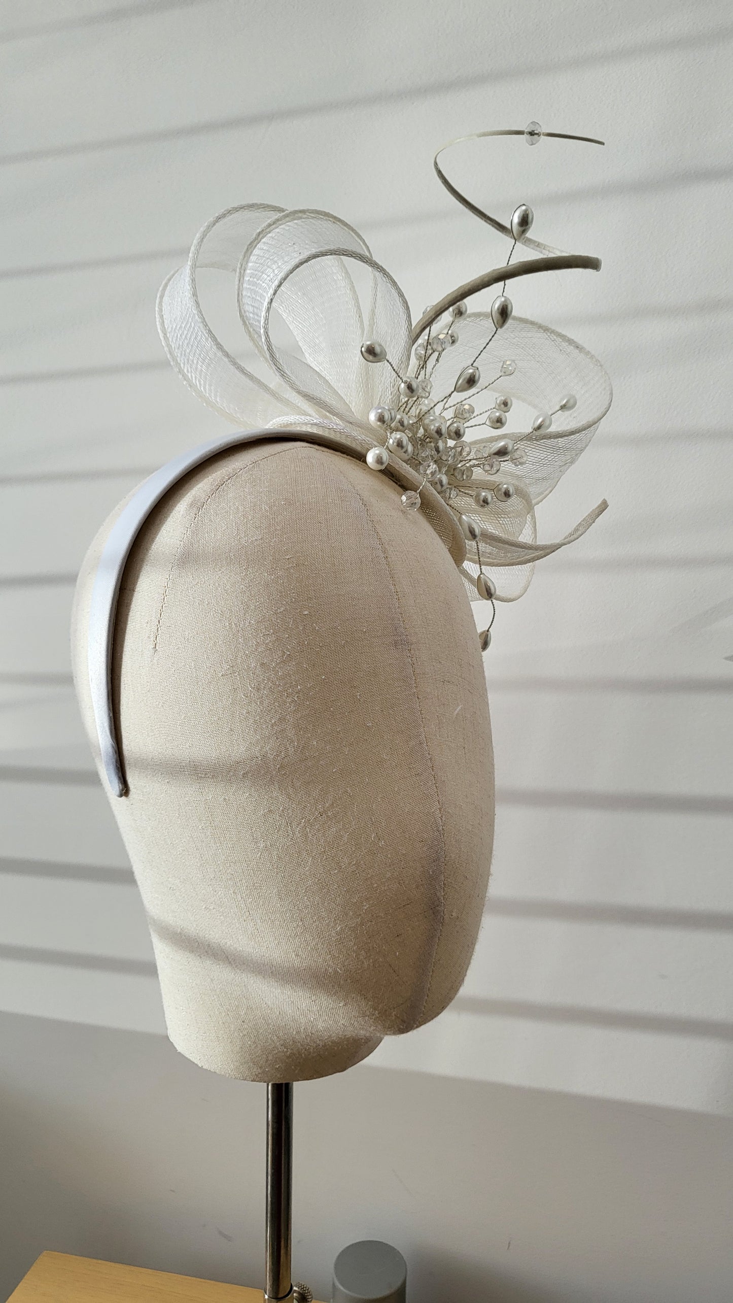 All white headpiece