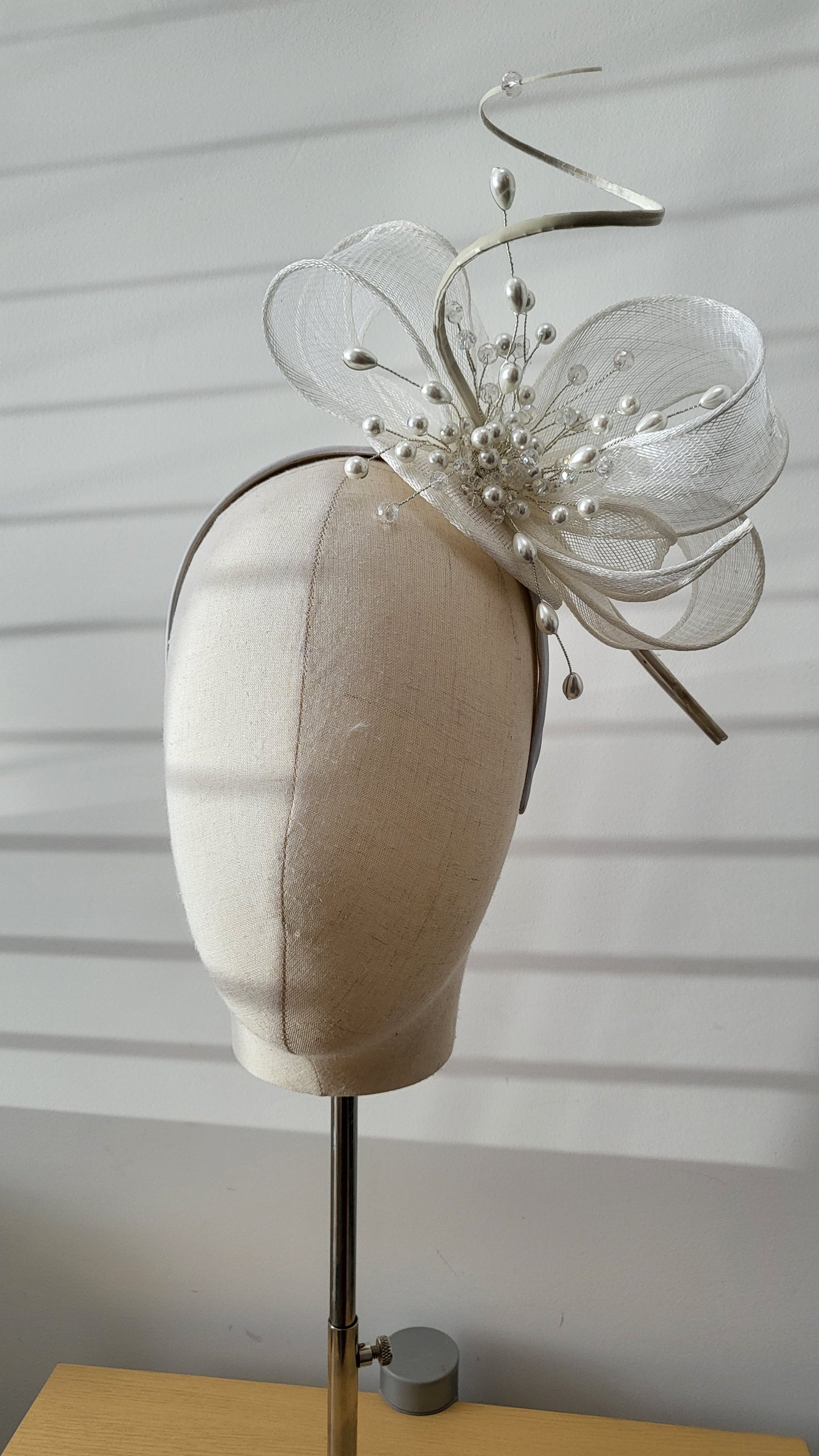 All white headpiece